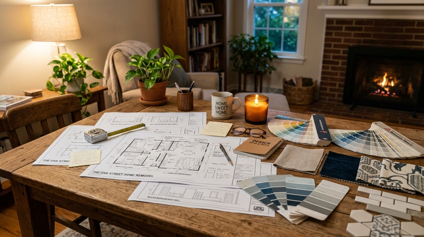 5) E-design package (a complete room plan)